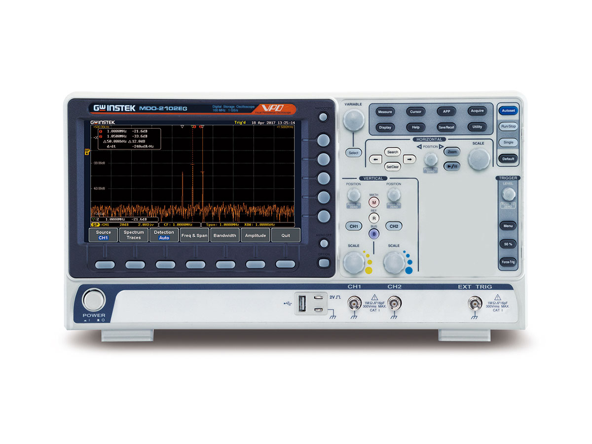 MDO-2102EG - GW Instek Digital Oscilloscopes