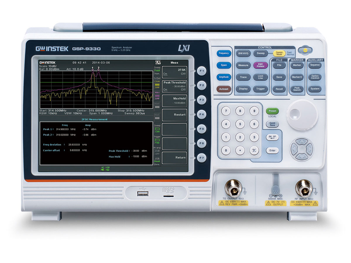 GSP-9330TG - GW Instek Spectrum Analyzers