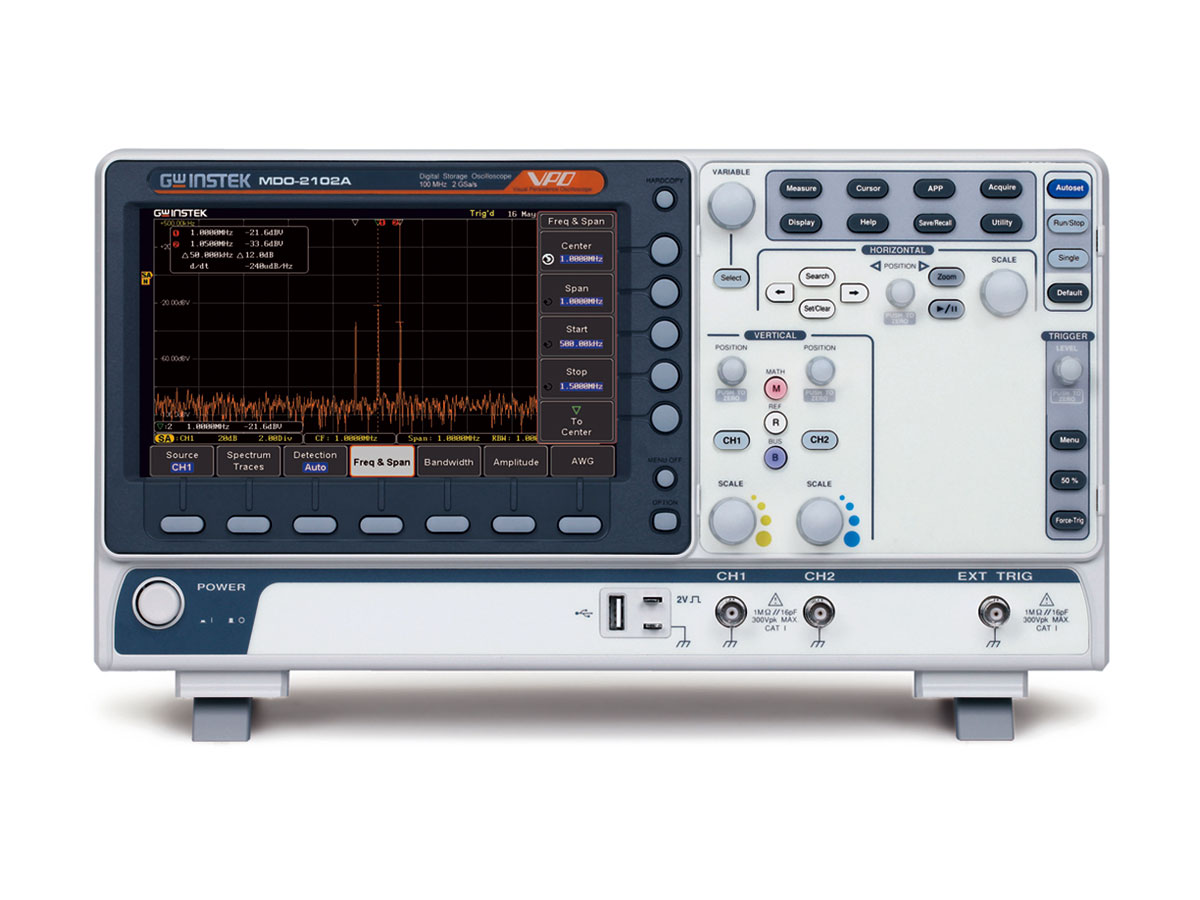 MDO-2102A - GW Instek Digital Oscilloscopes