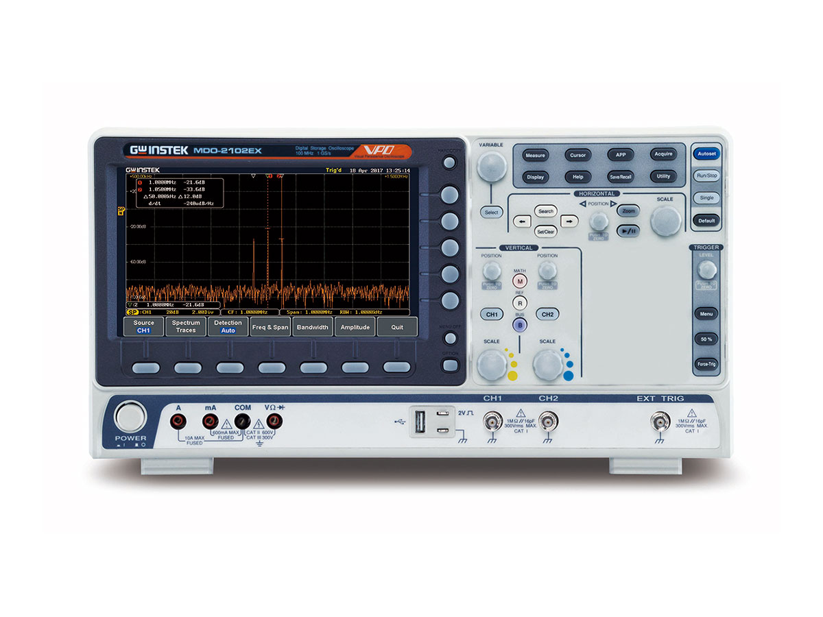MDO-2102EX - GW Instek Digital Oscilloscopes