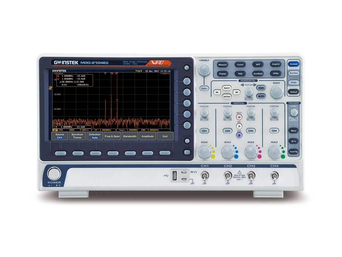 MDO-2104EG - GW Instek Digital Oscilloscopes