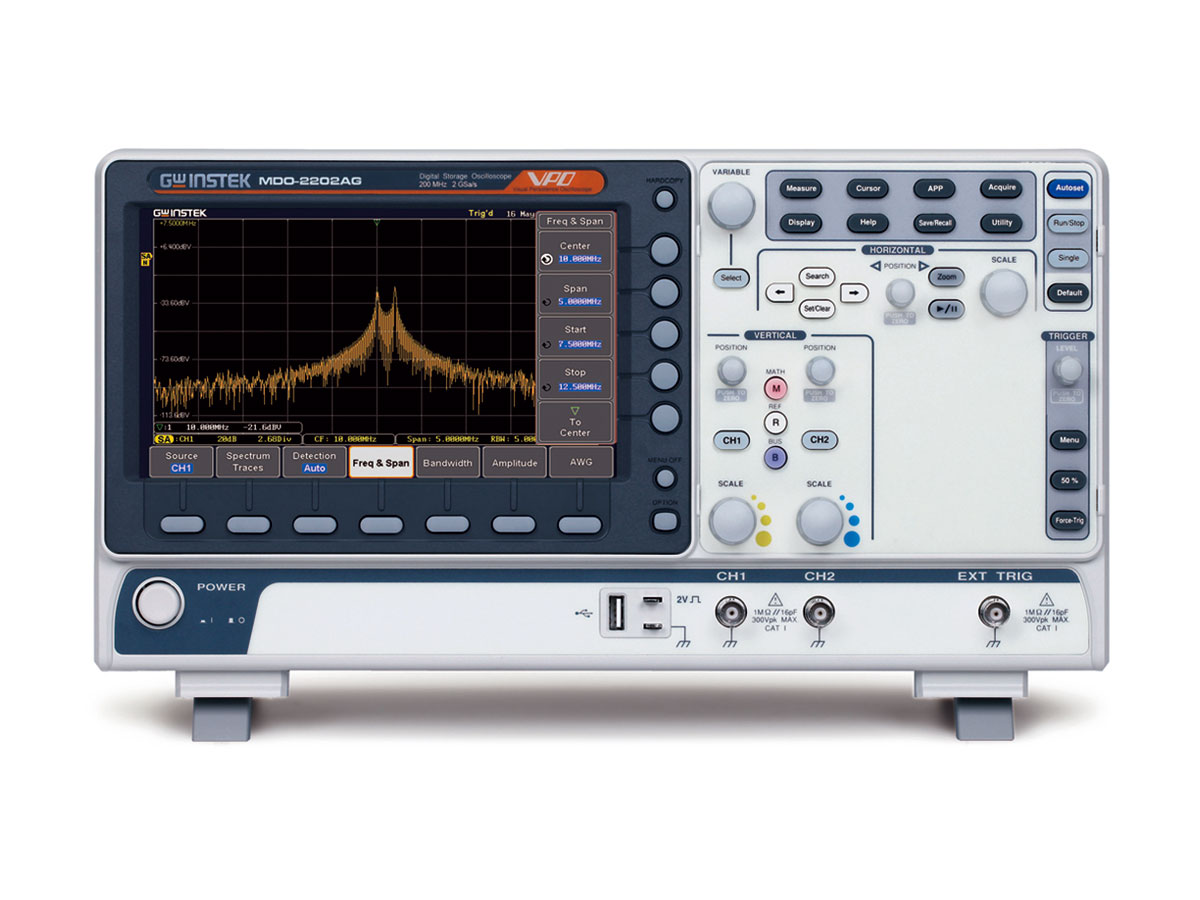 MDO-2202AG - GW Instek Digital Oscilloscopes